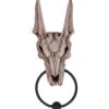 Anubis Totenschädel Türklopfer -Halloween Dekorations Geschäft anubis skull tuerklopfer gothic deko und wohnaccessoires anubis skull doorknocker 52210