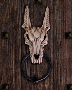 Anubis Totenschädel Türklopfer 11 Anubis Totenschädel Türklopfer -Halloween Dekorations Geschäft anubis skull tuerklopfer gothic deko und wohnaccessoires anubis skull doorknocker 52210 5