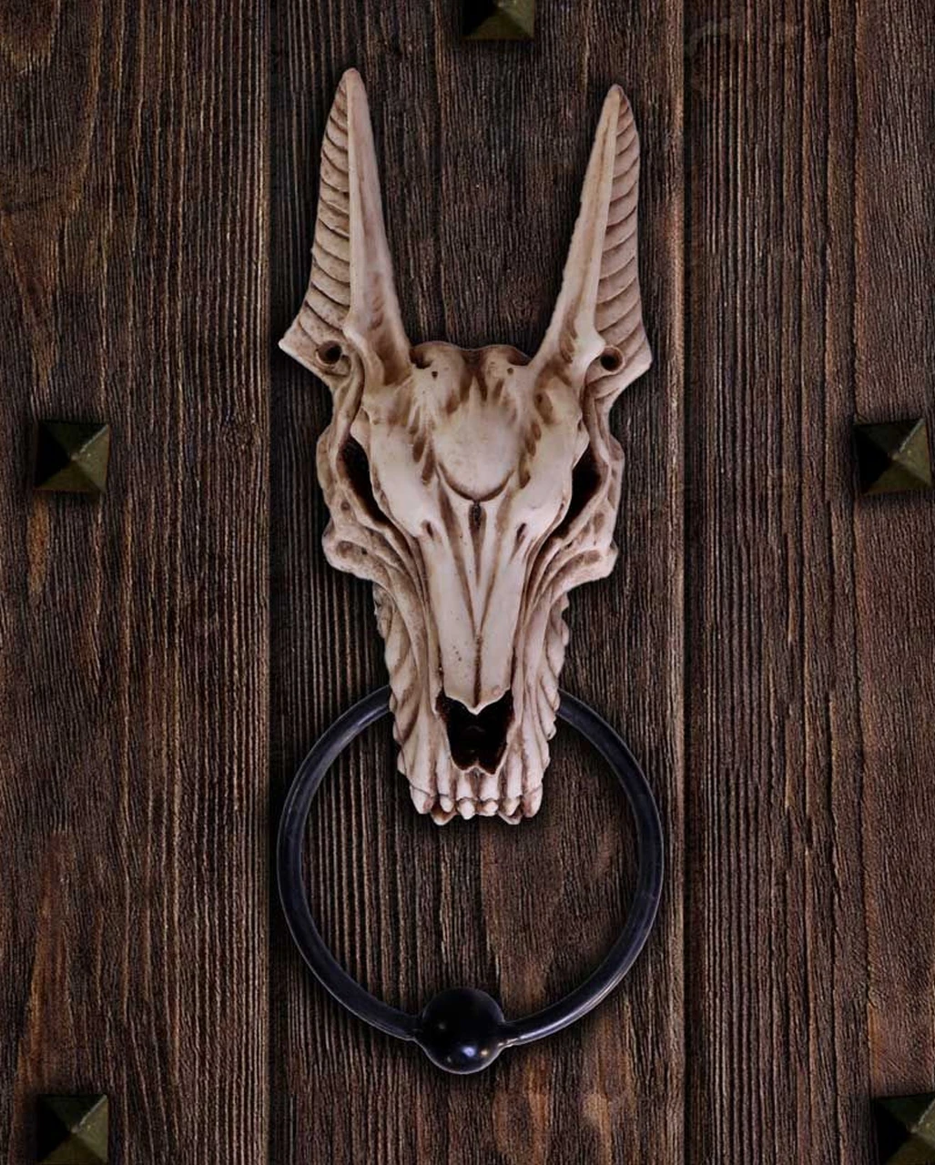 Anubis Totenschädel Türklopfer 7 Anubis Totenschädel Türklopfer – Bild 5