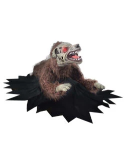 Lauernder Zombie Hund Animatronic -Halloween Dekorations Geschäft attackierender zombie hund animatronic mit licht und sound geisterbahn halloween animatronics lunging zombie dog 39024 2