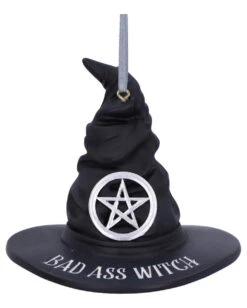 Bad Ass Witch Hängedeko Ornament 9cm