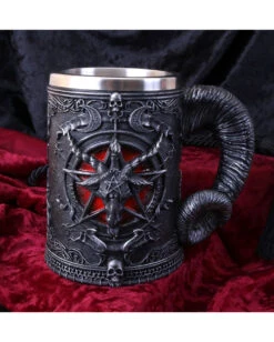 Baphomet Bierseidel 12 Baphomet Bierseidel -Halloween Dekorations Geschäft baphomet bierkrug baphomet bierstein baphomet tankard 39217 05