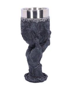 Baphomet Trinkkelch Mit Greifhand 10 Baphomet Trinkkelch Mit Greifhand -Halloween Dekorations Geschäft baphomet kelch mit greifender hand baphomets grasp goblet gothic deko 39511 04