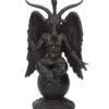 Baphomet Antik Figur Mit Ornamente -Halloween Dekorations Geschäft baphomet mit pentagram antik figur bapohmet antique figurine gothic deco 39516 01