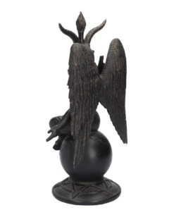 Baphomet Antik Figur Mit Ornamente -Halloween Dekorations Geschäft baphomet mit pentagram antik figur bapohmet antique figurine gothic deco 39516 03