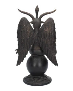 Baphomet Antik Figur Mit Ornamente -Halloween Dekorations Geschäft baphomet mit pentagram antik figur bapohmet antique figurine gothic deco 39516 04