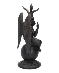 Baphomet Antik Figur Mit Ornamente -Halloween Dekorations Geschäft baphomet mit pentagram antik figur bapohmet antique figurine gothic deco 39516 05