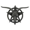 Baphomet Wandrelief -Halloween Dekorations Geschäft baphomet wanddekoration baphomet wandrelief baphomet wall plaque 39219 01