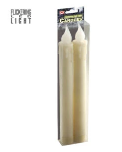 LED Tropfkerzen Set Beige -Halloween Dekorations Geschäft beige led kerzen als deko led flackering candels halloween deko 38680 03 1