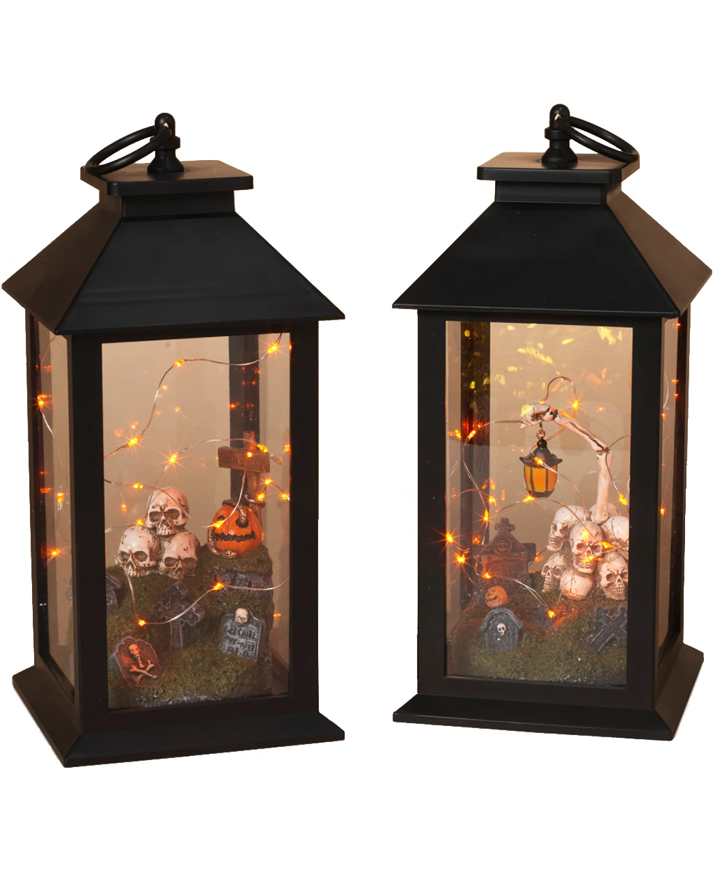 Halloween Laterne Friedhof Szenario Beleuchtet 3 Halloween Laterne Friedhof Szenario Beleuchtet