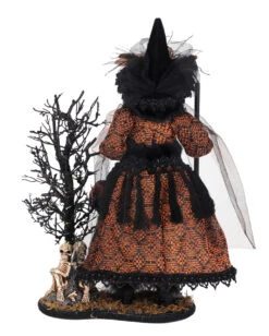 Beleuchtete Geisterhexe Aus Dem Märchenwald 54cm -Halloween Dekorations Geschäft beleuchtete maechenhexe aus dem geisterwald lighted haunted trail witch on base halloween deko 54767 02