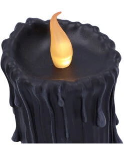 Schwarze Magie LED Kerze 19cm 12 Schwarze Magie LED Kerze 19cm -Halloween Dekorations Geschäft black magic led kerze black magic led candle halloween deko gothic deko 54011 05