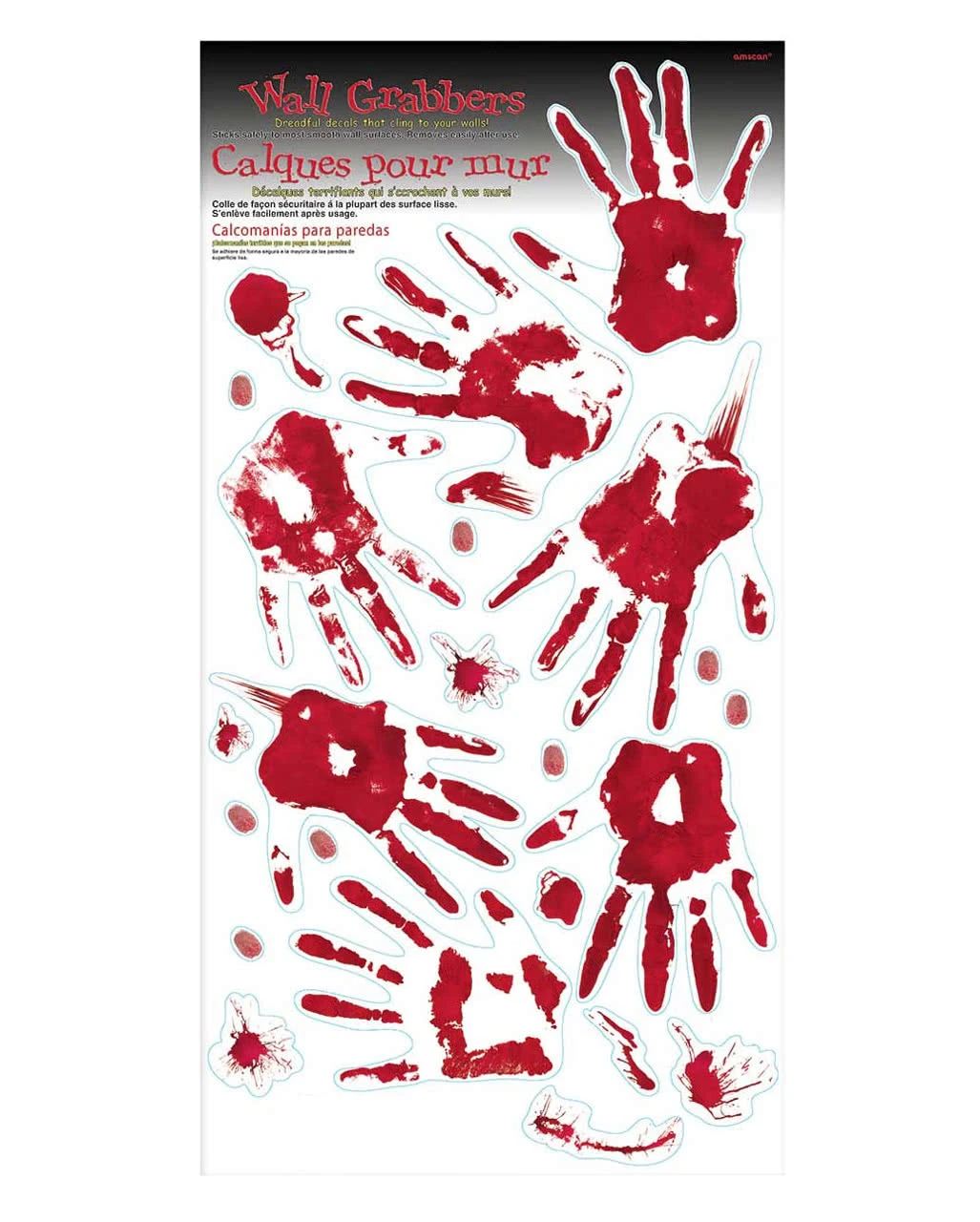 Blutspritzer Wanddeko 23-tlg. 3 Blutspritzer Wanddeko 23-tlg.
