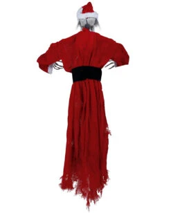 Blutiger Skelett Nikolaus Mit Bewegung 90cm -Halloween Dekorations Geschäft blutiger skelett weihnachtsmann mit bewegung bloody skeleton santa claus with movement halloween deko 53371 3