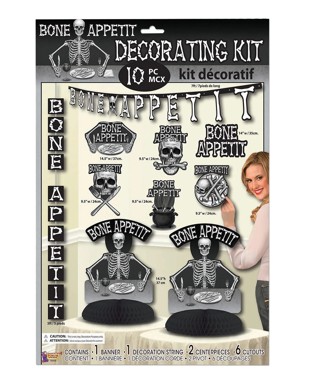 Bone Appetit Dekorations Set 10 Teilig 3 Bone Appetit Dekorations Set 10 Teilig