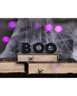 Schwarze Glitzer Holz Deko Boo 7 Schwarze Glitzer Holz Deko Boo -Halloween Dekorations Geschäft boo glitzer standdeko glitter boo block decor buchstaben aufsteller halloween 53043 3