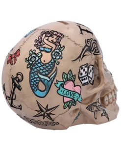 Calavera Tattoo Totenkopf Sparkasse -Halloween Dekorations Geschäft calavera tattoo totenschaedel sparkasse calavera tattoo totenkopf spardose calavera tattoo skull fund 39512 04