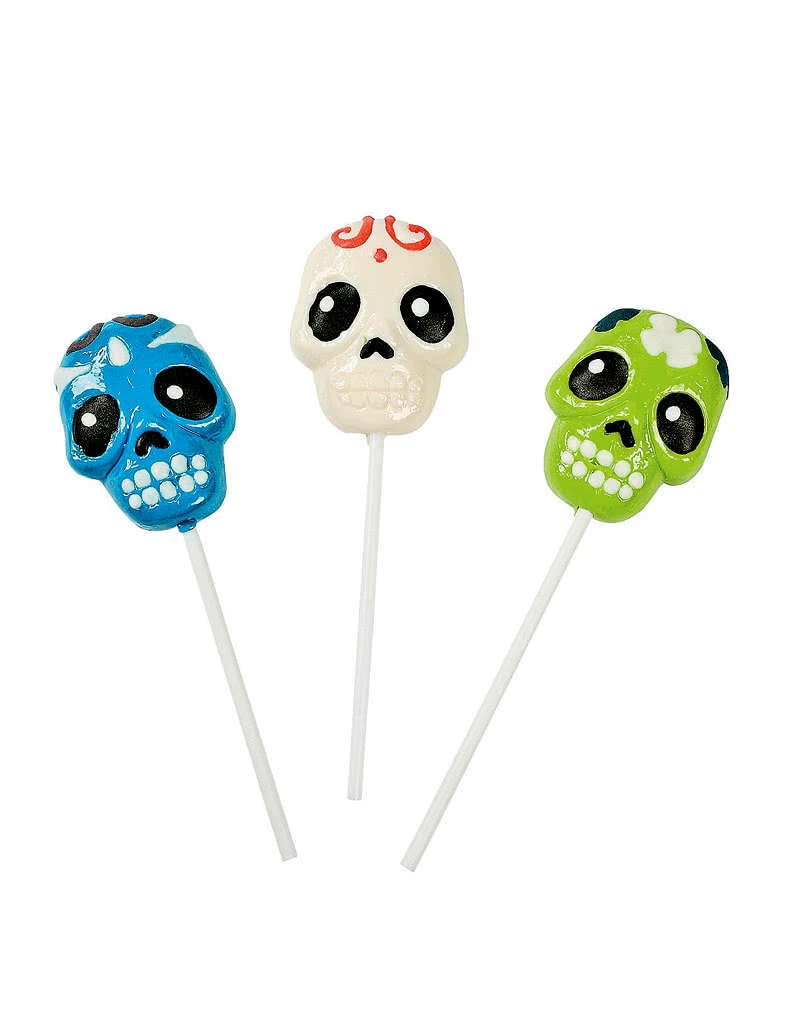Totenkopf Lutscher "Day Of Dead" 12 St. 3 Totenkopf Lutscher "Day Of Dead" 12 St.