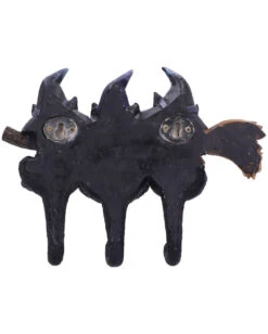 3 Kätzchen Mit Hexenhut Als Schlüsselbrett 12 3 Kätzchen Mit Hexenhut Als Schlüsselbrett -Halloween Dekorations Geschäft drei hexen kaetzchen als schluesselbrett witches helpers key hanger halloween wohnaccessoire 52694 05