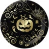 Extravagante Halloween Kürbis Pappteller 6 St. -Halloween Dekorations Geschäft edle halloween kuerbis pappteller noble halloween pumpkin paper plate elegante halloween tischdeko 53231