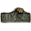 Elm Street Schild Wanddekoration 2 Elm Street Schild Wanddekoration -Halloween Dekorations Geschäft elm street schild wanddekoration freddy krueger 13429