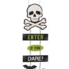 Enter If You Dare Halloween Hängeschild 30cm 1 Enter If You Dare Halloween Hängeschild 30cm -Halloween Dekorations Geschäft enter if you dare halloween schild enter if you dare chain sign halloween deko 53143 01