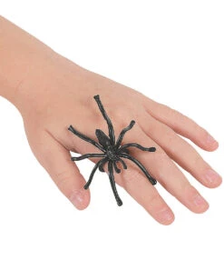 144 Schwarze Halloween Spinnen 9 144 Schwarze Halloween Spinnen -Halloween Dekorations Geschäft fette halloween spinnen halloween spiders kunststoff spinnen plastic spiders 29204 04