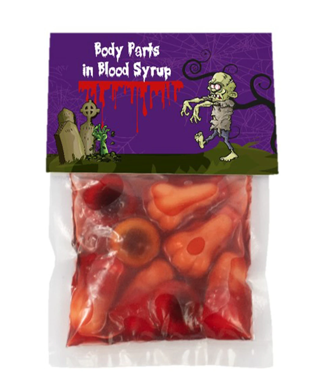 Körperteile Aus Fruchtgummi & Blutsauce 3 Körperteile Aus Fruchtgummi & Blutsauce