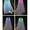 Gespenst Hängefigur Mit Bunten LED 60cm -Halloween Dekorations Geschäft geist haengefigur mit led farbwechsler 60cm halloween gespenst zum aufhaengen lightning ghost decoration 35988