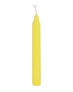 Gelbe "Erfolg" Hexenkerzen 12 St. -Halloween Dekorations Geschäft gelbe erfolg zauberkerzen yellow success spell candles wicca candles gothic deko 50679 02