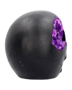 Geode Totenschädel Mit Violettem Gothic Glitter -Halloween Dekorations Geschäft geode totenkopf mit violetten gothic glitzer geode skull with purple gothic glitter 39526 05