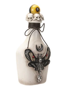 Giftflasche Mit Totenkopf Motte & Auge 25cm 10 Giftflasche Mit Totenkopf Motte & Auge 25cm -Halloween Dekorations Geschäft giftflasche mit totenkopf schwaermer und augapfel poision bottle with skull moth and eyeball 54747 04