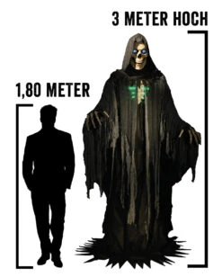 Gigantisches Skelett Phantom Halloween Animatronic -Halloween Dekorations Geschäft gigantischer skelett reaper halloween animatronic skeleton reaper halloween animatronic prop halloween deko 51242
