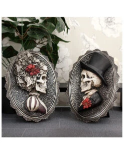 Gothic Skelett Gentleman Day Of The Dead Wand- & Standbild -Halloween Dekorations Geschäft gothic skelett gentleman day of the dead wandbild gothic skeleton gentleman wall plaque gothic deko 39302 6