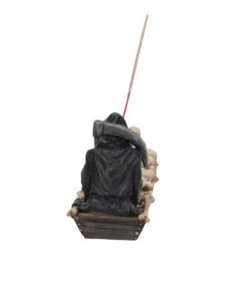 Sensenmann Mit Fähre Räucherstäbchenhalter -Halloween Dekorations Geschäft grim reaper faehrmann raeucherstaebchenhalter grim reaper ferryman insence holder gothic deko 39254 05
