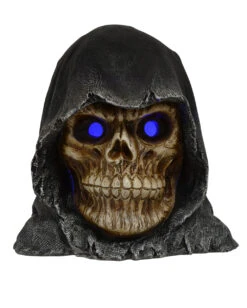Grim Reaper Totenkopf Mit Leuchtenden Augen -Halloween Dekorations Geschäft grim reaper totenschaedel mit led augen grim reaper totenkopf mit leuchtenden augen 39582 002