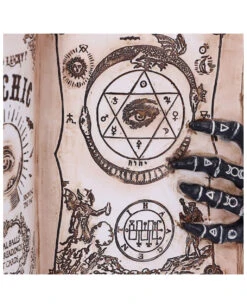 Hellseher Zauberbuch Deko 25,8cm 14 Hellseher Zauberbuch Deko 25,8cm -Halloween Dekorations Geschäft grimoire hexenbuch deko psychic compendium deco halloween tischdekoration 51062 06