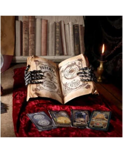 Hellseher Zauberbuch Deko 25,8cm 15 Hellseher Zauberbuch Deko 25,8cm -Halloween Dekorations Geschäft grimoire hexenbuch deko psychic compendium deco halloween tischdekoration 51062 07