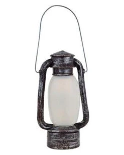 Grubenleuchte Mit Totenkopf & Licht 24cm -Halloween Dekorations Geschäft grubenlaterne mit totenschaedel und licht 24cm mine lantern with skull and light 52831 03