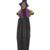 Märchenhexe Hängefigur Mit LED Augen 170cm -Halloween Dekorations Geschäft gruene maerchenhexe haengefigur mit led augen halloween haenge deko 52041