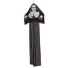 Zombie Nonne Hängefigur Leuchtaugen -Halloween Dekorations Geschäft gruselige nonnen haengefigur mit roten augen creepy nun hanging decoration with red light up eyes halloween dekoration halloween dekofigur 39159