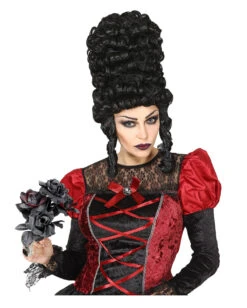 Schwarze Witwe Brautstrauß Mit Schwarzen & Roten Rosen 7 Schwarze Witwe Brautstrauß Mit Schwarzen & Roten Rosen -Halloween Dekorations Geschäft halloween brautstrauss mit schwarzen und roten rosen black widow bouquet with red and black roses 38618 03