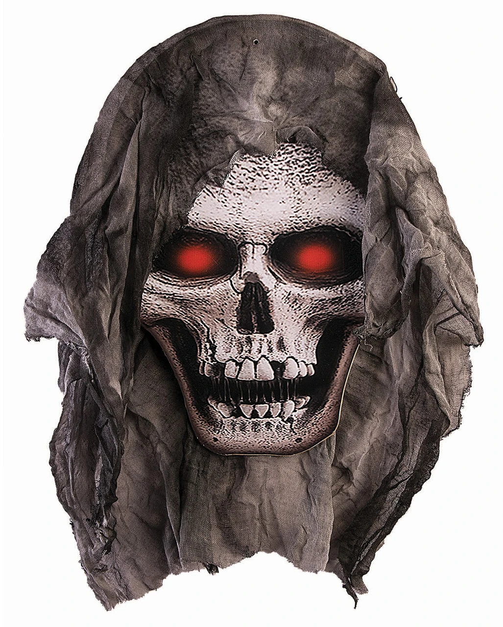 Totenkopf Wanddeko Mit Fetzenstoff 3 Totenkopf Wanddeko Mit Fetzenstoff