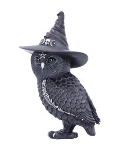 Walpurgisnacht Eule Mit Hexenhut 13,5cm -Halloween Dekorations Geschäft halloween eule mit hexenhut walpurgisnacht eule mit hexenhut halloween owl with witch hat 50745 03
