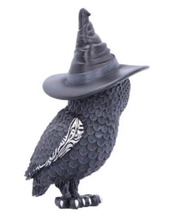 Walpurgisnacht Eule Mit Hexenhut 13,5cm -Halloween Dekorations Geschäft halloween eule mit hexenhut walpurgisnacht eule mit hexenhut halloween owl with witch hat 50745 05