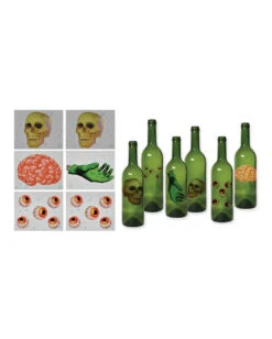 Halloween Flaschen Aufkleber 6 St. -Halloween Dekorations Geschäft halloween flaschen etiketten halloween flaschen aufkleber halloween bottle labels 39323 03