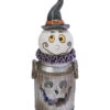 Süßer Geist In Leuchtender Milch-Kanne 18cm -Halloween Dekorations Geschäft halloween geist in leuchtender milchkanne 18cm halloween ghost on galvanized milk can halloween deko 54323