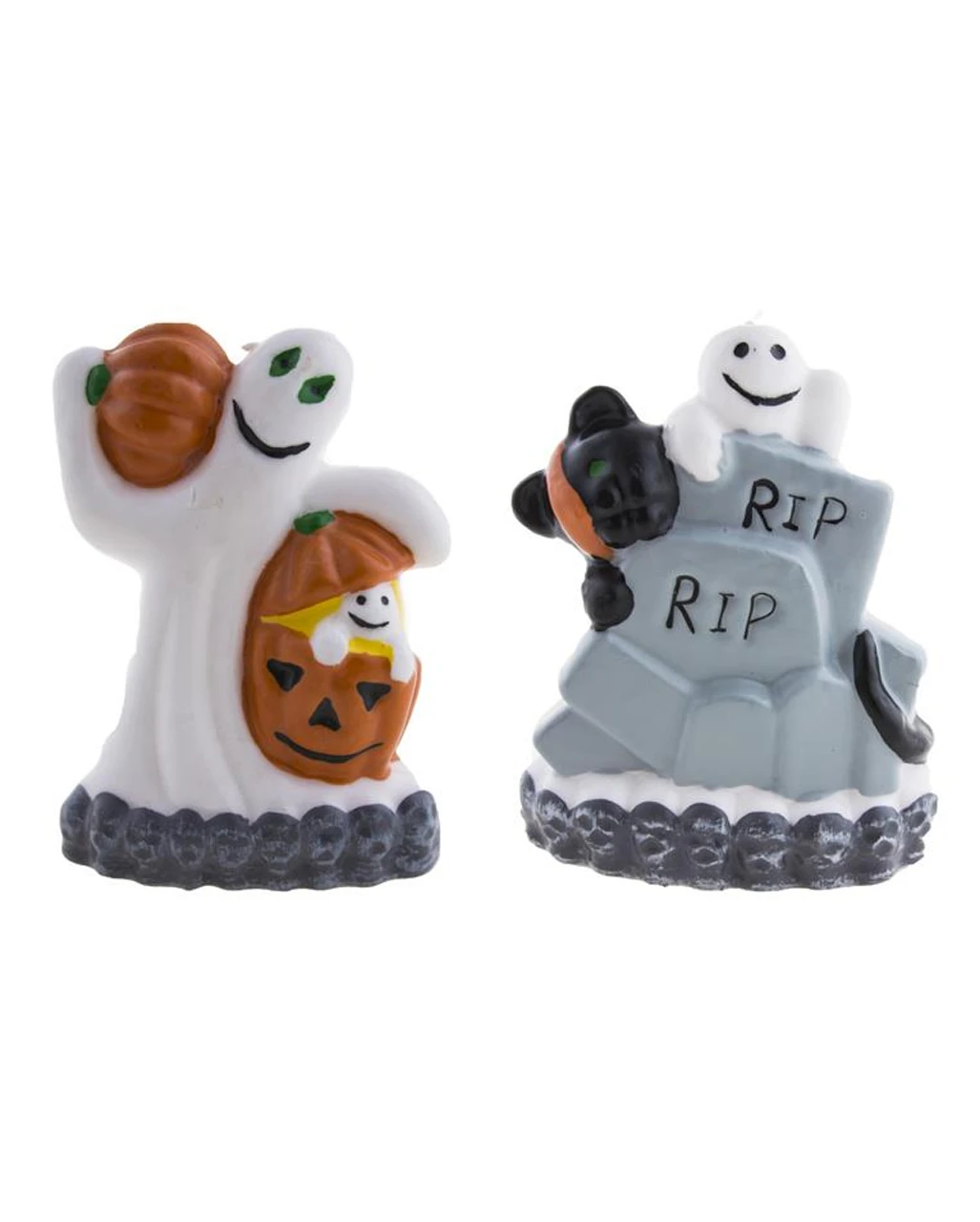 Halloween Kerze Mit Geist 13,5cm 3 Halloween Kerze Mit Geist 13,5cm