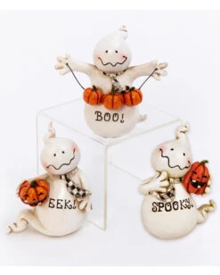 Niedliche Halloween Geister Mit Kürbissen 3er Set 5 Niedliche Halloween Geister Mit Kürbissen 3er Set -Halloween Dekorations Geschäft halloween geister mit kuerbissen 3er set halloween ghost figurine with pumpkins set of 3 54184 2