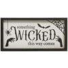 "Something Wicked This Way Comes" Halloween Wandbild 40cm 2 "Something Wicked This Way Comes" Halloween Wandbild 40cm -Halloween Dekorations Geschäft halloween holzschild something wicked this way comes 40cm wood engraved wall sign something wicked this way comes 54285